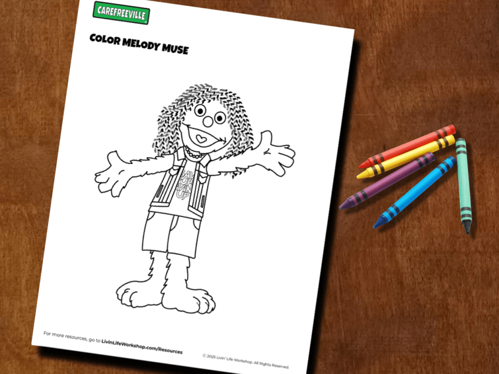 Melody Muse Coloring Sheet
